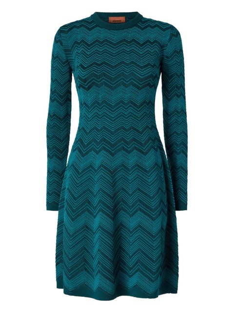 Missoni knit midi dress - Blue - zdjęcie produktu nr 1
