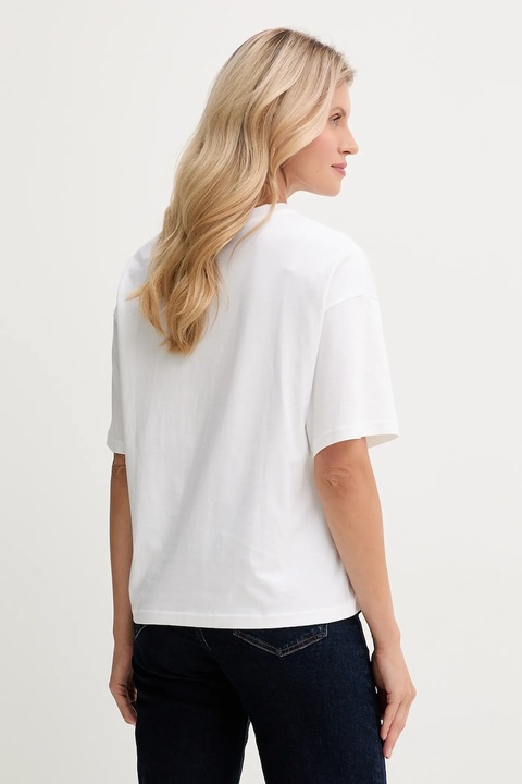United Colors of Benetton t-shirt bawełniany damski kolor biały 3MI5D10AY - zdjęcie produktu nr 2