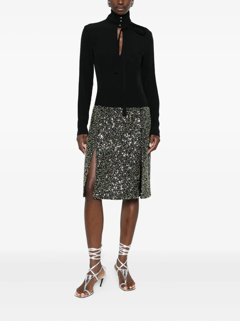 Rabanne embellished self-tie dress - Black - zdjęcie produktu nr 2