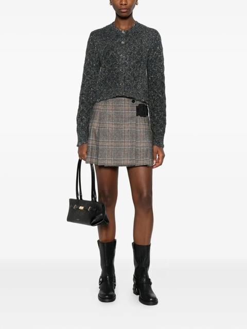 PINKO pleated check skirt - Grey - zdjęcie produktu nr 1