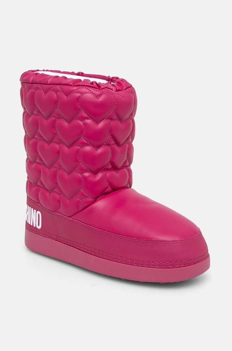 Love Moschino śniegowce kolor różowy JA24082G1LISE626 - zdjęcie produktu nr 1