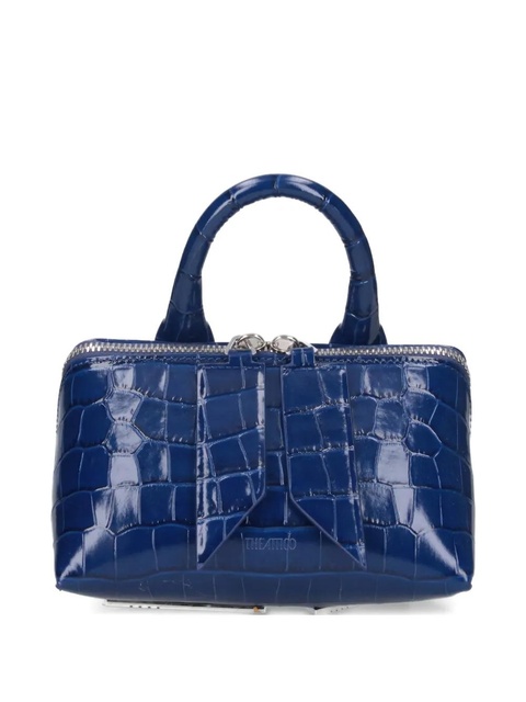 The Attico Friday crocodile-effect top-handle mini bag - Blue - zdjęcie produktu nr 1