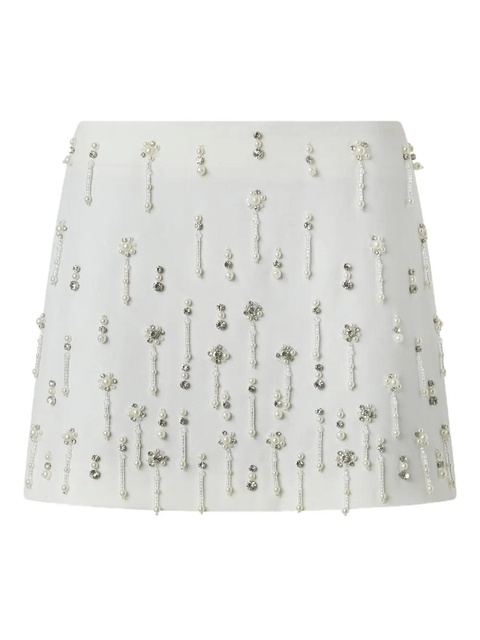 PINKO beaded-embellished mini skirt - White - zdjęcie produktu nr 1