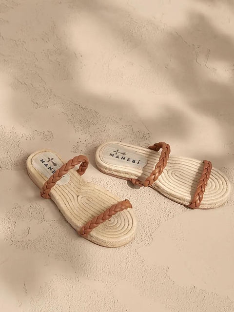 Manebi braided-bands sandals - Brown - zdjęcie produktu nr 2