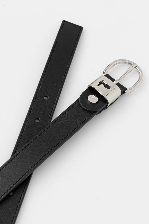 Trussardi pasek skórzany damski kolor czarny B344B000005N - zdjęcie produktu nr 2