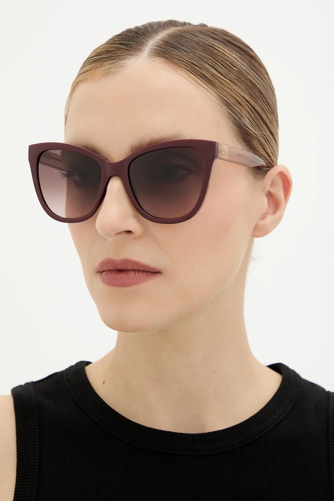 Love Moschino okulary przeciwsłoneczne damskie kolor bordowy MOL097/S - zdjęcie produktu nr 1