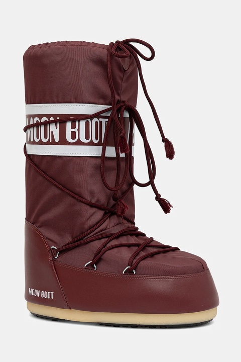 Moon Boot śniegowce MB ICON NYLON kolor czerwony 80D1400440 D013 - zdjęcie produktu nr 1