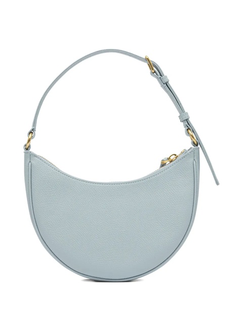 Valentino Garavani mini V-logo signature crescent-zip shoulder bag - Blue - zdjęcie produktu nr 2