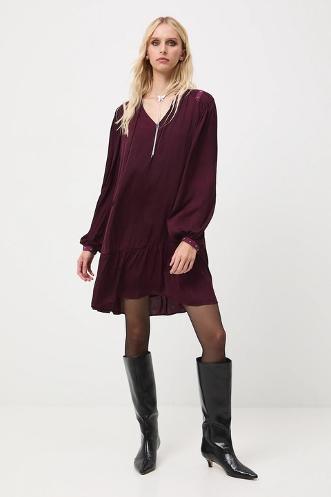 Medicine sukienka kolor bordowy mini oversize - zdjęcie produktu nr 1