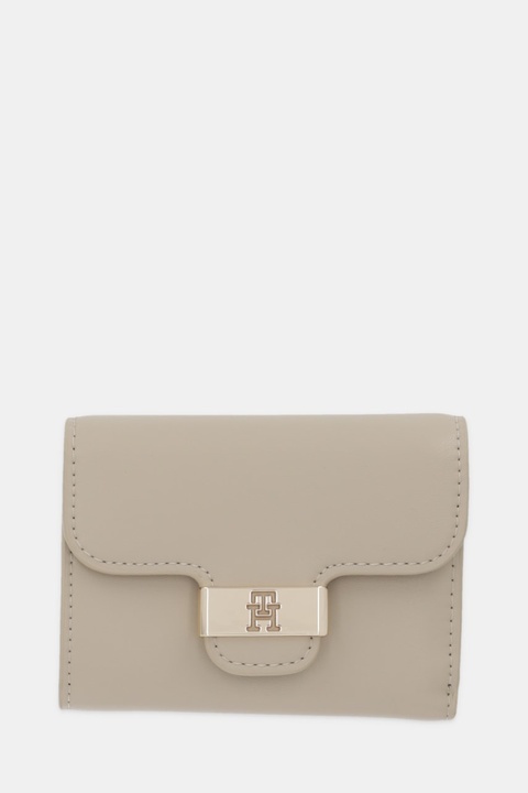 Tommy Hilfiger portfel damski kolor beżowy AW0AW18034 - zdjęcie produktu nr 1