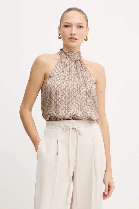 Marciano Guess bluzka ELISA damska kolor brązowy wzorzysta 5BGH19 7298A - zdjęcie produktu nr 1