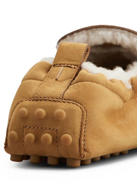 Tod's shearling-lined pebble-detail loafers - C811 - zdjęcie produktu nr 2