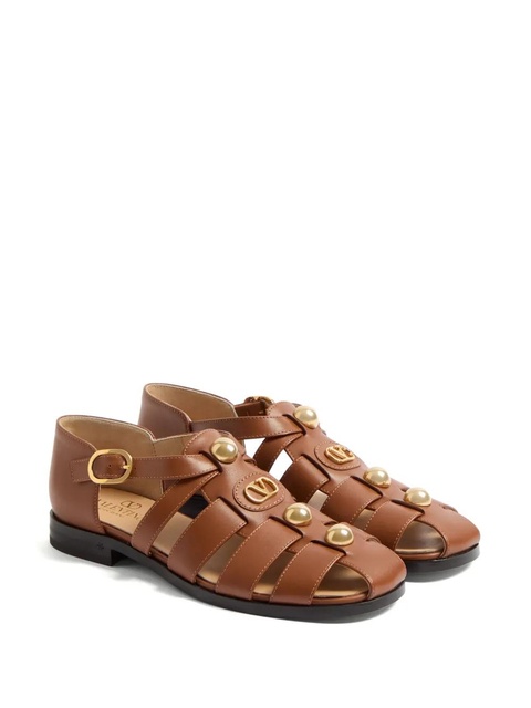 Valentino Garavani 20mm VLogo Signature fisherman sandals - Brown - zdjęcie produktu nr 2