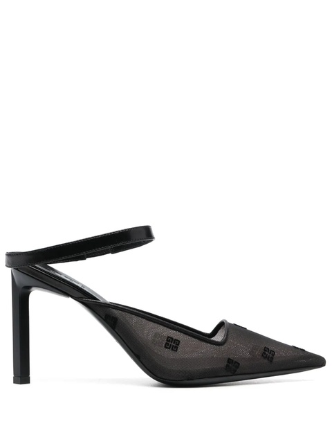 Givenchy 100mm logo-embroidered mules - Black - zdjęcie produktu nr 2