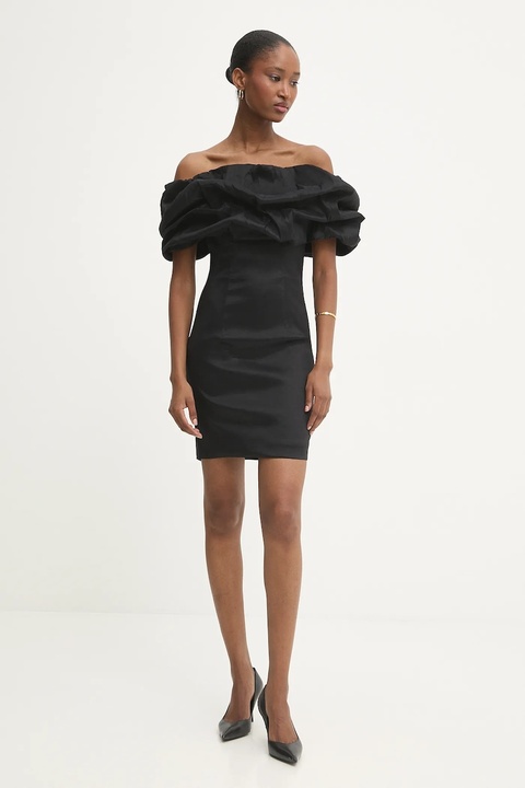 Answear.LAB sukienka kolor czarny mini dopasowana - zdjęcie produktu nr 2