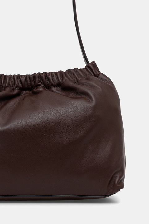 Tommy Hilfiger torebka skórzana kolor brązowy AW0AW18307 - zdjęcie produktu nr 1