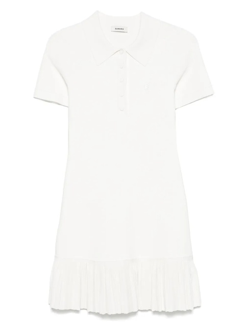 SANDRO jersey mini dress - White - zdjęcie produktu nr 1
