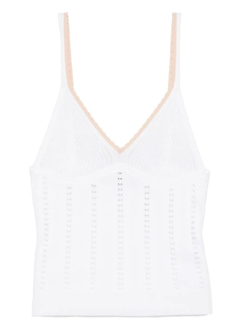 Blumarine knitted tank top - White - zdjęcie produktu nr 1