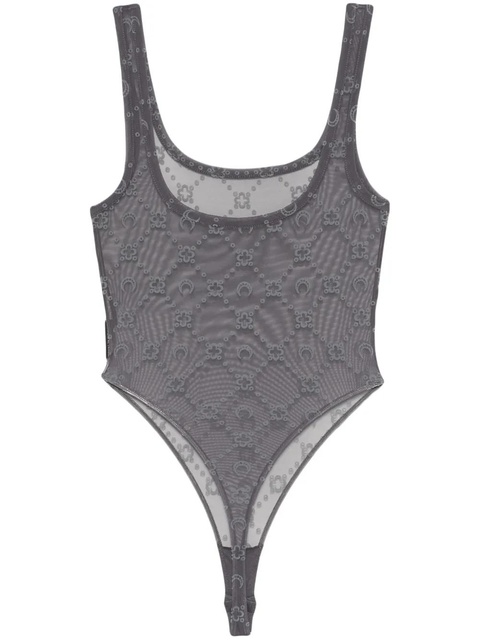 Marine Serre Moonogram bodysuit - GR70 STONE GREY - zdjęcie produktu nr 1