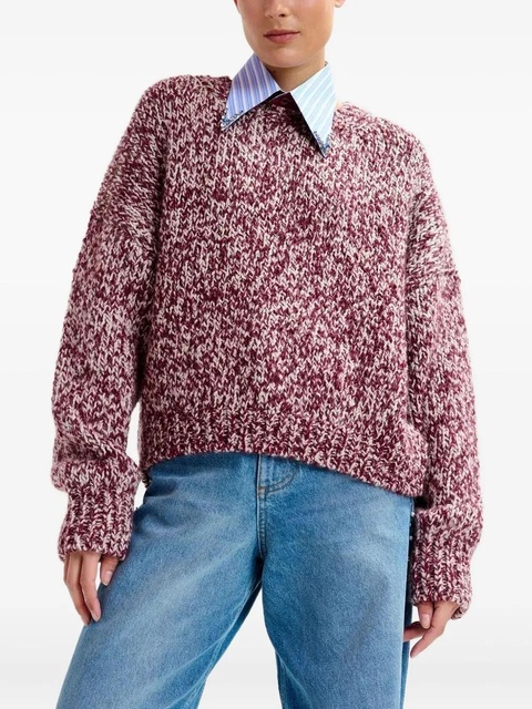 Essentiel Antwerp patterned-knit sweater - Red - zdjęcie produktu nr 2