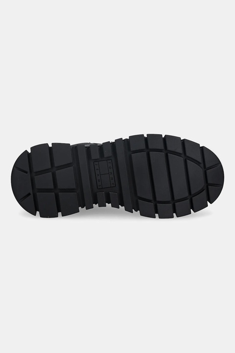Tommy Jeans sneakersy skórzane TJW VULC FLATFORM LEATHER damskie kolor czarny EN0EN03008 - zdjęcie produktu nr 1