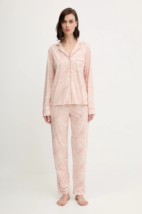 women'secret piżama bawełniana damska kolor pomarańczowy bawełniana 4852096 - zdjęcie produktu nr 1