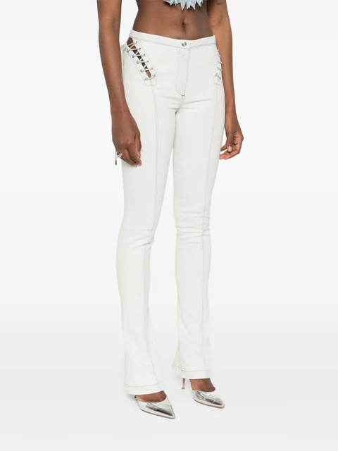 Blumarine lace-up jeans - Neutrals - zdjęcie produktu nr 2
