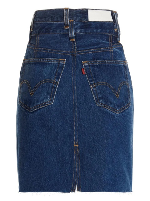 RE/DONE high-waisted denim skirt - Blue - zdjęcie produktu nr 1