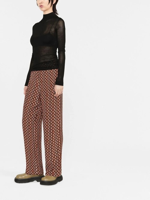 Nanushka semi-sheer merino knit top - Black - zdjęcie produktu nr 2