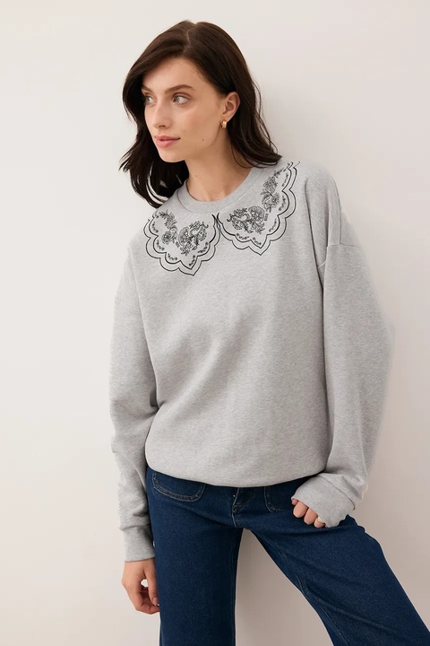 Bizuu bluza COLLIER damska kolor szary COLLIER SZARY - zdjęcie produktu nr 1