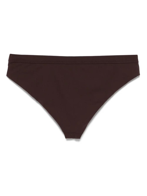 Jil Sander elasticated-waistband bikini bottoms - Brown - zdjęcie produktu nr 2