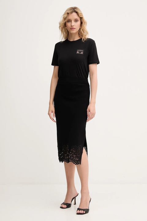 Twinset t-shirt bawełniany damski kolor czarny 252TP2051 - zdjęcie produktu nr 1