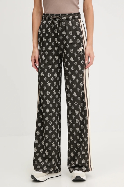 Guess spodnie dresowe PEONY damskie kolor beżowy wzorzyste V5YB10 K0282 - zdjęcie produktu nr 1