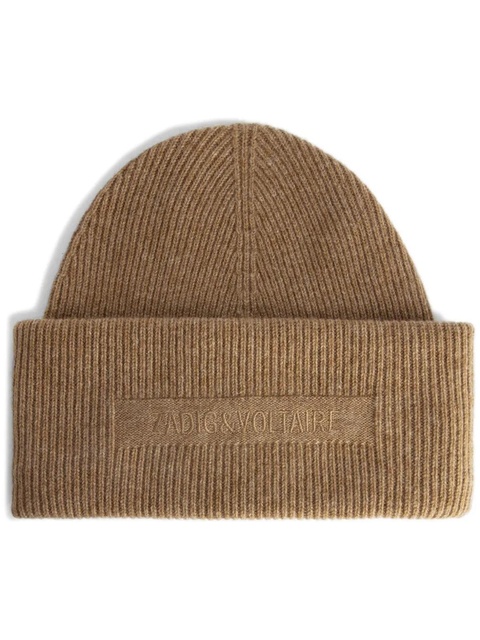 Zadig&Voltaire cashmere beanie hat - Brown - zdjęcie produktu nr 1