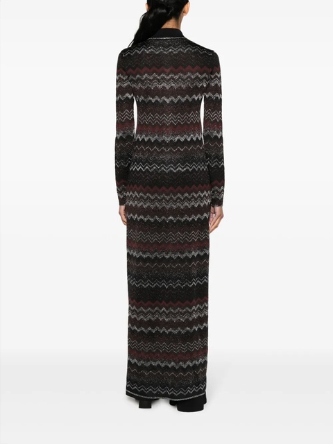 Missoni Zigzag pollo-collar cardigan - Black - zdjęcie produktu nr 2