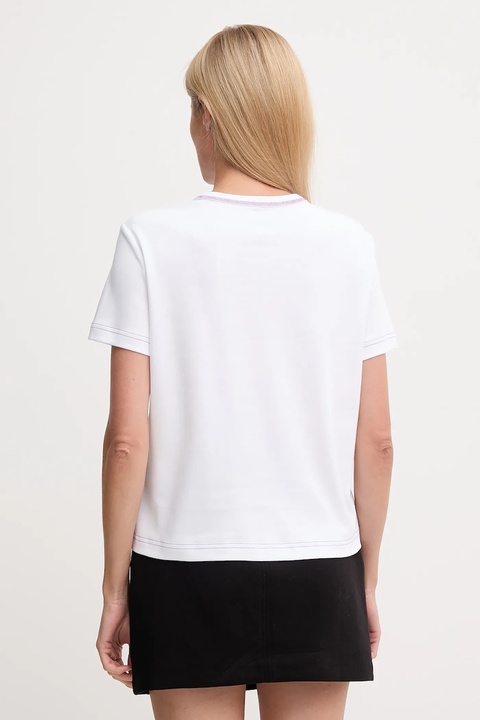 Calvin Klein Jeans t-shirt bawełniany damski kolor biały LV047D213G - zdjęcie produktu nr 2