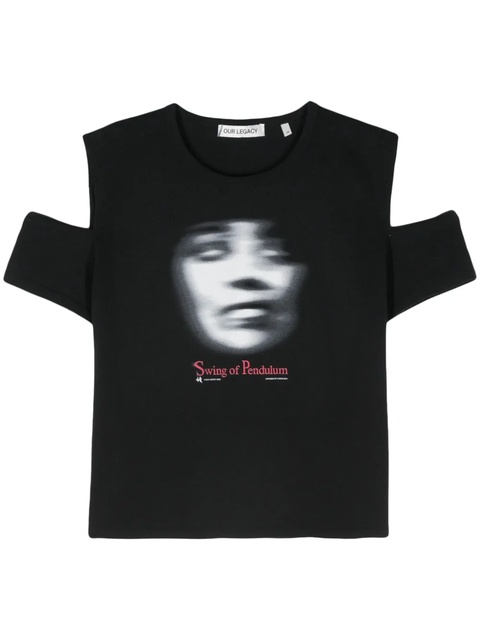 OUR LEGACY Punk cotton T-shirt - Black - zdjęcie produktu nr 1