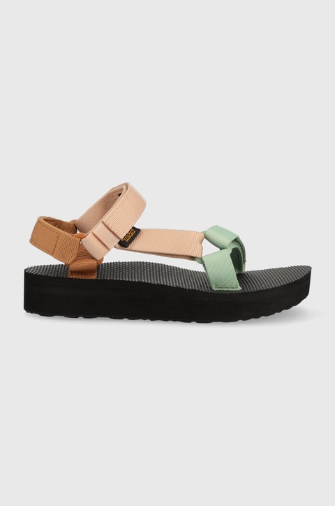 Teva sandały Midform Universal damskie kolor brązowy na platformie 1090969 - zdjęcie produktu nr 1