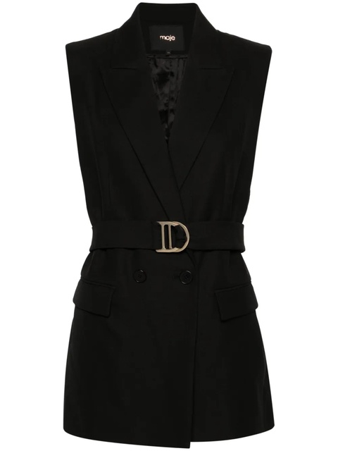 Maje sleeveless double-breasted blazer - Black - zdjęcie produktu nr 1