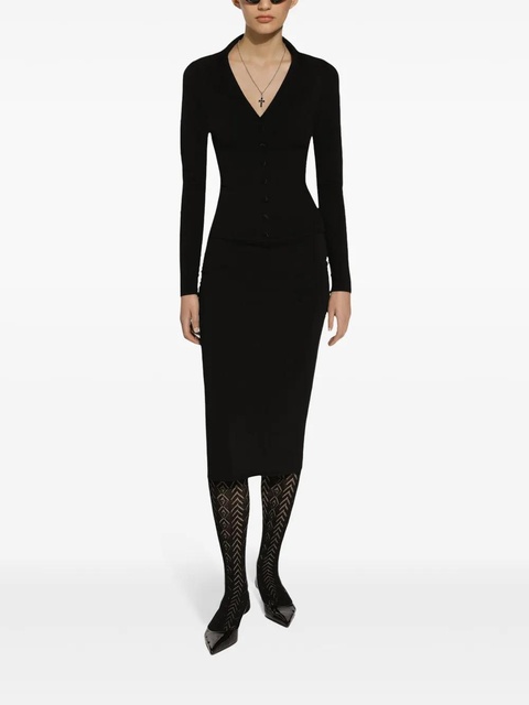 Dolce & Gabbana DG-logo pencil skirt - Black - zdjęcie produktu nr 1