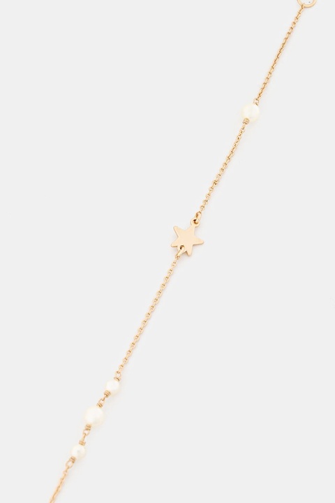 Tory Burch naszyjnik pozłacany Delicate Kira Pearl 176867-749 - zdjęcie produktu nr 1