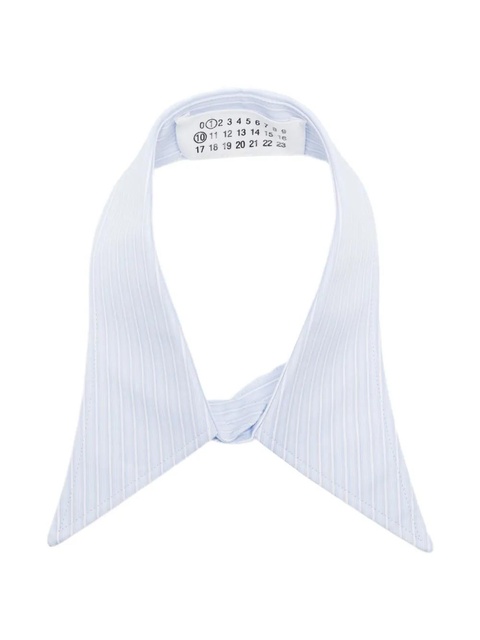 Maison Margiela Striped collar tie - Blue - zdjęcie produktu nr 1