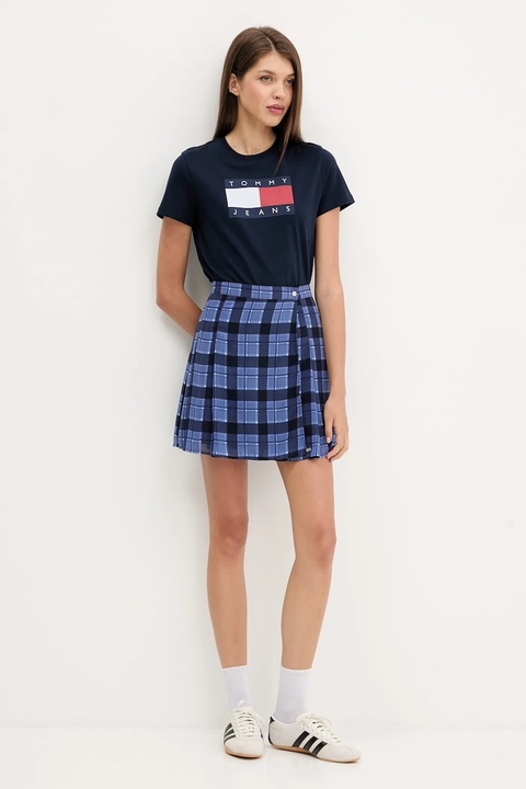 Tommy Jeans t-shirt bawełniany damski kolor granatowy DW0DW22562 - zdjęcie produktu nr 1
