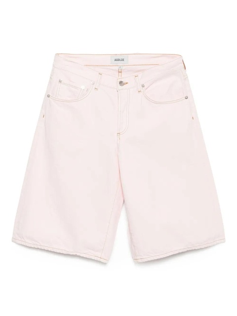 AGOLDE cotton denim shorts - Pink - zdjęcie produktu nr 1