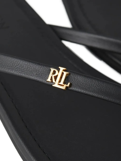 Lauren Ralph Lauren Raquel logo flip-flops - Black - zdjęcie produktu nr 1