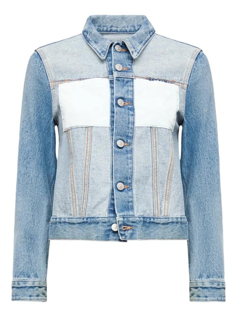 MM6 Maison Margiela two-tone denim jacket - Blue - zdjęcie produktu nr 1