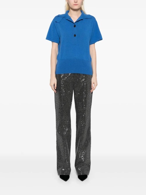 Christopher Esber cashmere polo jumper - Blue - zdjęcie produktu nr 2