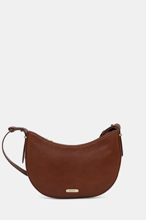 Barbour torebka skórzana kolor brązowy LBA0507 - zdjęcie produktu nr 1