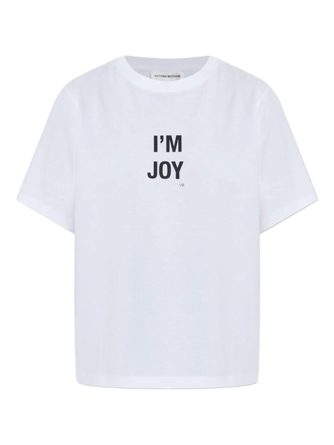 Victoria Beckham graphic-print T-shirt - White - zdjęcie produktu nr 1