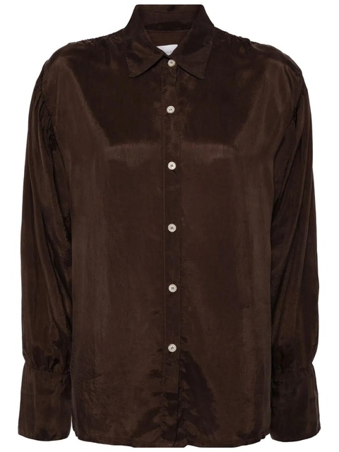 ALOHAS Heart long-sleeve blouse - Brown - zdjęcie produktu nr 1